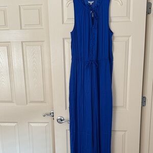 Sleeveless Blue Jumpsuit